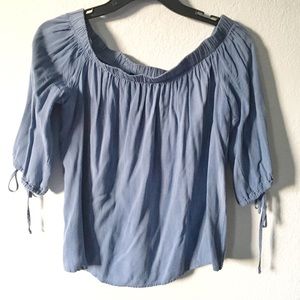 Scoop neck/Off shoulder blouse